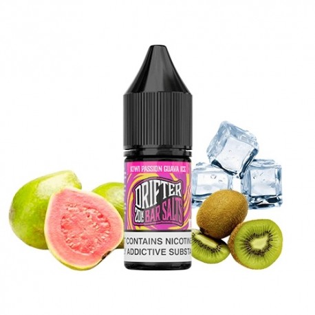 KIWI PASSION GUAVA ICE 10ML 10MG - DRIFTER BAR SALTS