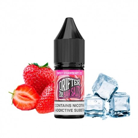SWEET STRAWBERRY ICE 10ML 10MG - DRIFTER BAR SALTS