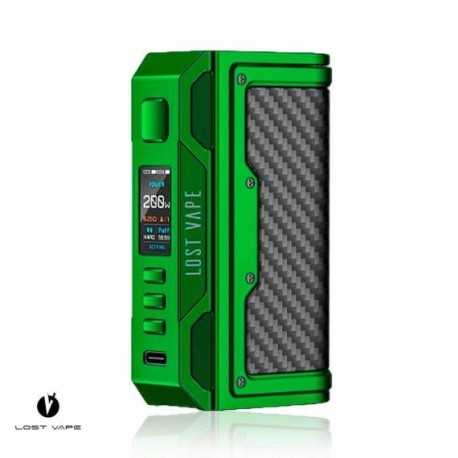 THELEMA QUEST 200W MOD GREEN CARBON FIBER - LOST VAPE