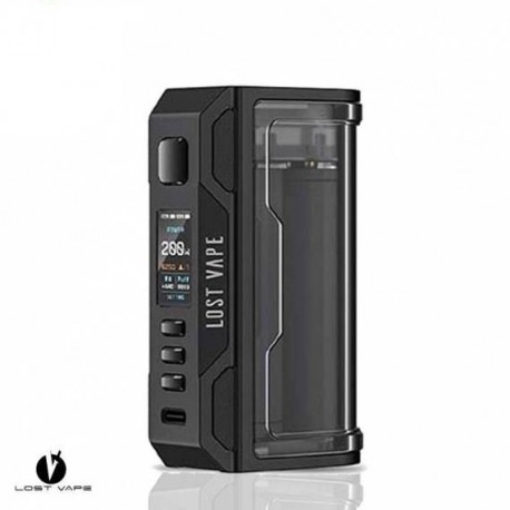 THELEMA QUEST 200W MOD GUNMETAL CLEAR - LOST VAPE