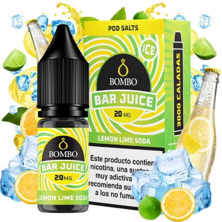 LEMON LIME SODA ICE 10ML 10MG - BAR JUICE BY BOMBO