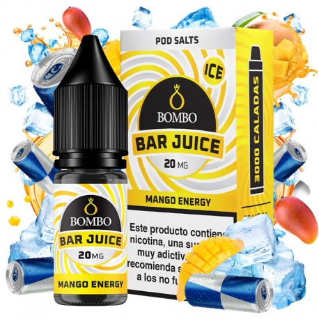MANGO ENERGY ICE 10ML 20MG - BAR JUICE BY BOMBO