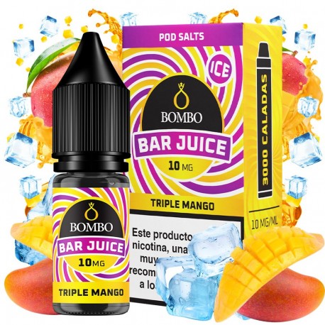 TRIPLE MANGO ICE 10ML 10MG - BAR JUICE BY BOMBO
