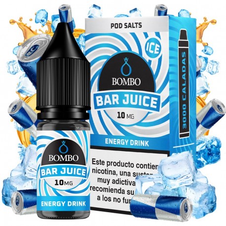 ENERGY DRINK ICE 10ML 10MG - BAR JUICE BY BOMBO