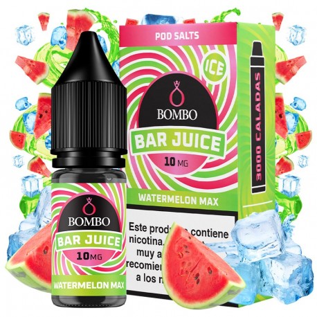 WATERMELON MAX ICE 10ML 10MG - BAR JUICE BY BOMBO