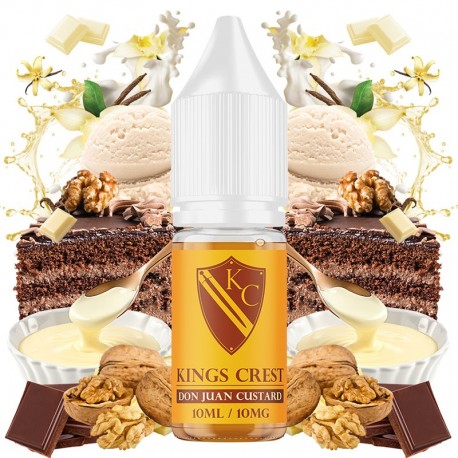 DON JUAN CUSTARD SALTS 10ML 10MG - KINGS CREST