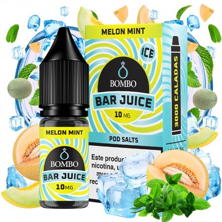 MELON MINT ICE 10ML 10MG - BAR JUICE BY BOMBO