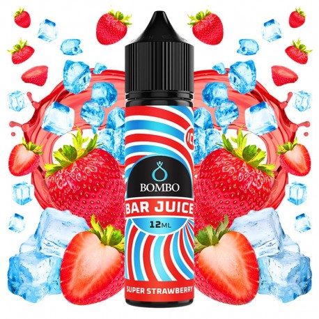SUPER STRAWBERRY ICE 12ML (LONGFILL) - BAR JUICE by BOMBO