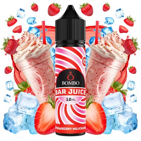 STRAWBERRY MILKSHAKE 12ML (LONGFILL) - BAR JUICE by BOMBO