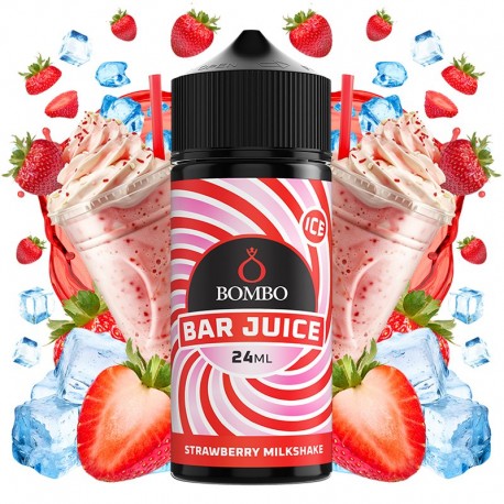 AROMA STRAWBERRY MILKSHAKE ICE 24ML (LONGFILL) - BOMBO BAR JUICE