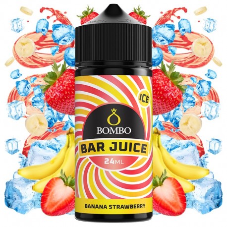 AROMA BANANA STRAWBERRY ICE 24ML (LONGFILL) - BOMBO BAR JUICE
