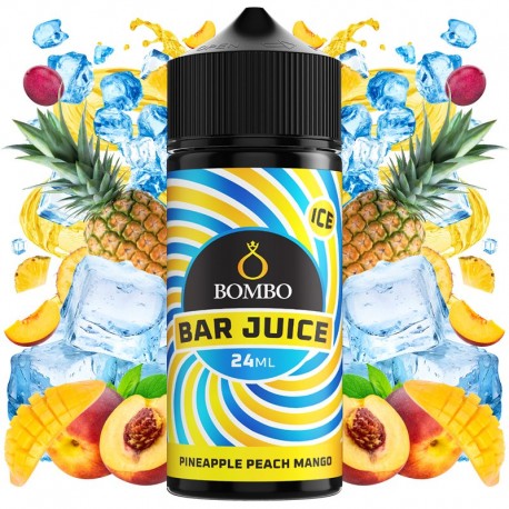 AROMA PINEAPPLE PEACH MANGO ICE 24ML (LONGFILL) - BOMBO BAR JUICE