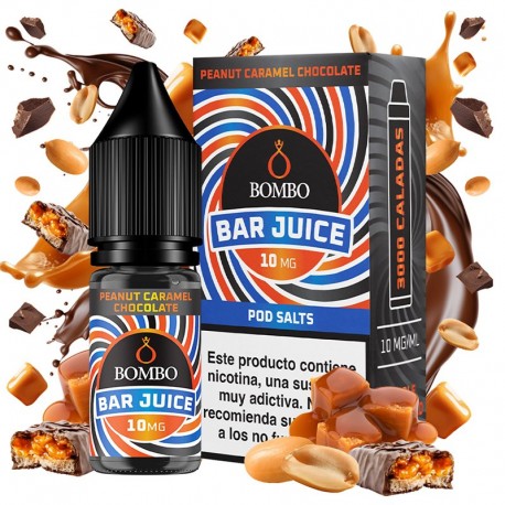 PEANUT CHOCOLATE CARAMEL 10ML 10MG - BOMBO BAR JUICE