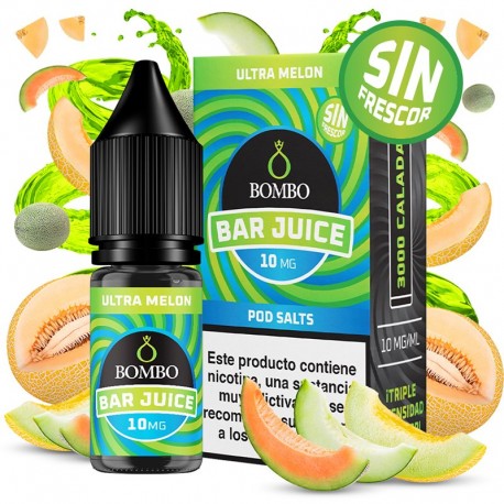ULTRA MELON SIN FRESCOR 10ML 10MG - BOMBO BAR JUICE