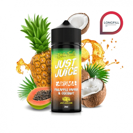 JUST JUICE EXOTIC FRUITS PINEAPPLE PAPAYA COCONUT LONGFILL 24ML