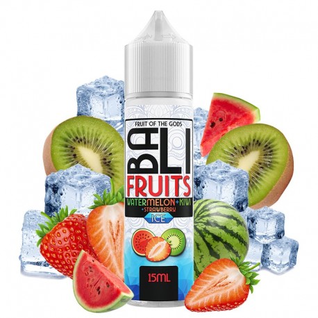WATERMELON KIWI STRAWBERRY ICE 15ML/60 (LONGFILL) - BALI FRUITS BY KINGS CREST
