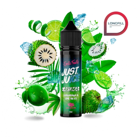 JUST JUICE EXOTIC FRUITS GUANABA AND LIME ICE 12ML LONGFILL