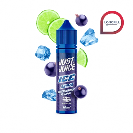 JUST JUICE ICE BLACKCURRANT AND LIME 12ML LONGFILL