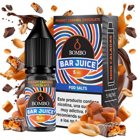 PEANUT CHOCOLATE CARAMEL 10ML 5MG - BOMBO BAR JUICE