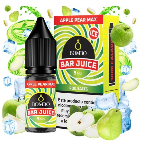 APPLE PEAR MAX ICE 10ML 5MG - BAR JUICE BY BOMBO