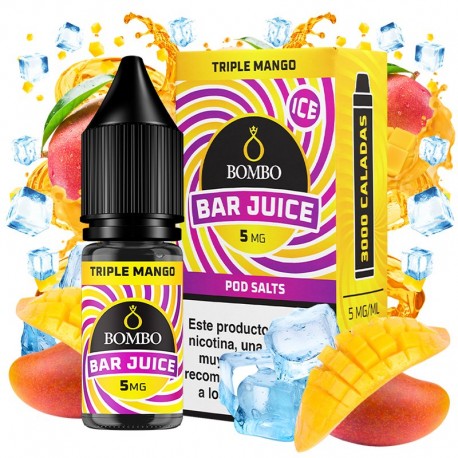 TRIPLE MANGO ICE 10ML 5MG - BAR JUICE BY BOMBO
