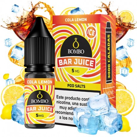 COLA LEMON ICE 10ML 5MG - BAR JUICE BY BOMBO