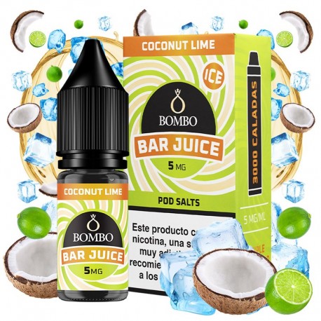 COCONUT LIME ICE 10ML 5MG - BAR JUICE BY BOMBO