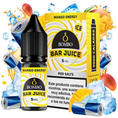MANGO ENERGY ICE 10ML 5MG - BAR JUICE BY BOMBO