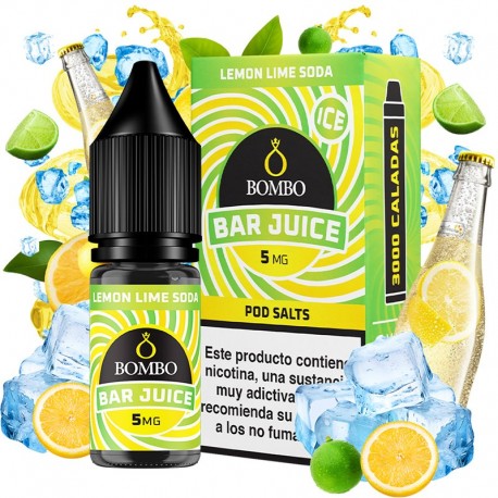 LEMON LIME SODA ICE 10ML 5MG - BAR JUICE BY BOMBO