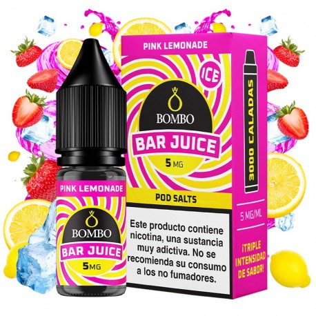 PINK LEMONADE ICE 10ML 5MG - BAR JUICE BY BOMBO
