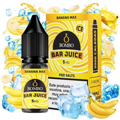 BANANA MAX ICE 10ML 5MG - BAR JUICE BY BOMBO