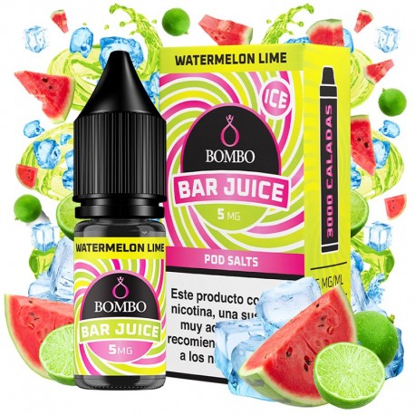 WATERMELON LIME ICE 10ML 5MG - BAR JUICE BY BOMBO