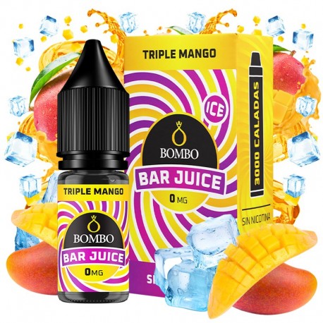 TRIPLE MANGO ICE 10ML 0MG - BAR JUICE BY BOMBO