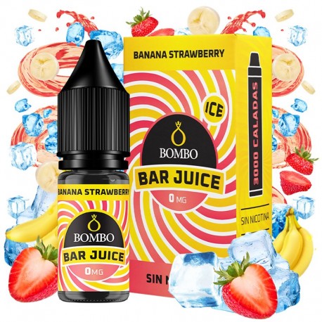 BANANA STRAWBERRY 10ML 0MG - BAR JUICE BY BOMBO