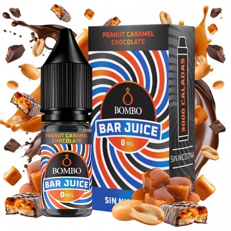 PEANUT CHOCOLATE CARAMEL 10ML 0MG - BOMBO BAR JUICE