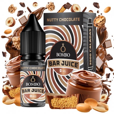 NUTTY CHOCOLATE 10ML 0MG - BOMBO BAR JUICE