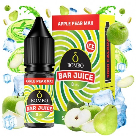 APPLE PEAR MAX ICE 10ML 0MG - BAR JUICE BY BOMBO