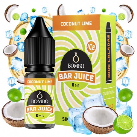 COCONUT LIME ICE 10ML 0MG - BAR JUICE BY BOMBO
