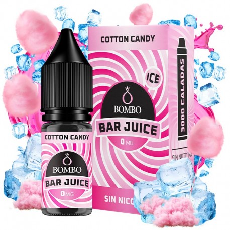 COTTON CANDY ICE 10ML 0MG - BAR JUICE BY BOMBO