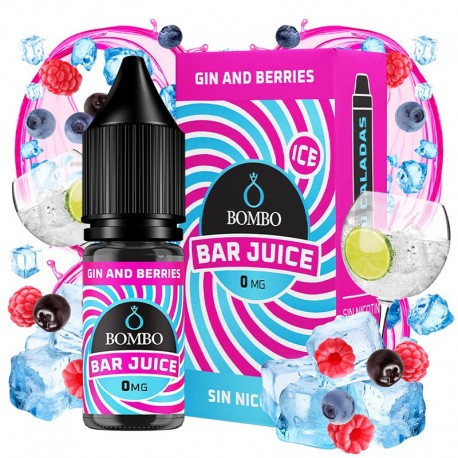 GIN AND BERRIES ICE 10ML 0MG - BAR JUICE BY BOMBO