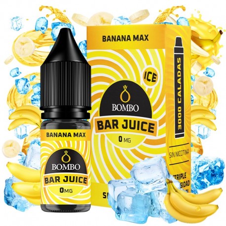BANANA MAX ICE 10ML 0MG - BAR JUICE BY BOMBO