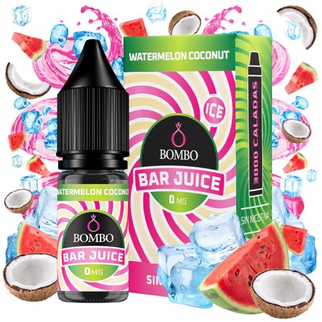 WATERMELON COCONUT ICE 10ML 0MG - BAR JUICE BY BOMBO