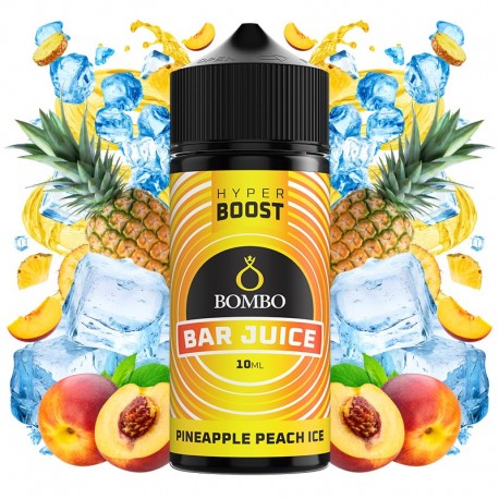PINEAPPLE PEACH ICE 10ML/120 (LONGFILL) - BOMBO BAR JUICE HYPER BOOST