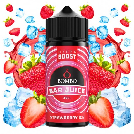 STRAWBERRY ICE 10ML/120 (LONGFILL) - BOMBO BAR JUICE HYPER BOOST