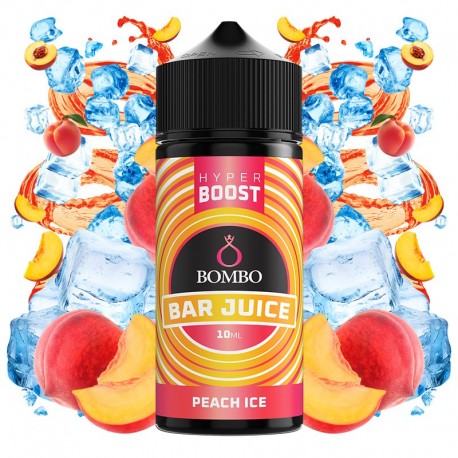 PEACH ICE 10ML/120 (LONGFILL) - BOMBO BAR JUICE HYPER BOOST