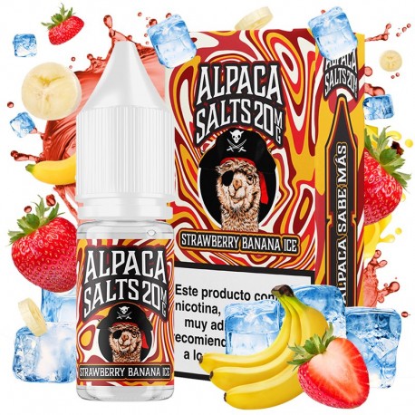 STRAWBERRY BANANA ICE 10ML 20MG - ALPACA SALTS