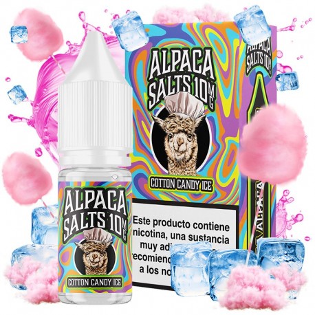COTTON CANDY ICE 10ML 10MG - ALPACA SALTS