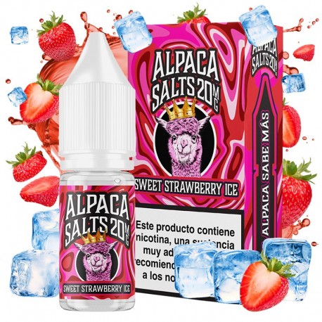 SWEET STRAWBERRY ICE 10ML 20MG - ALPACA SALTS