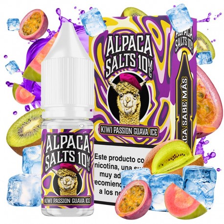 KIWI PASSION GUAVA ICE 10ML 10MG - ALPACA SALTS