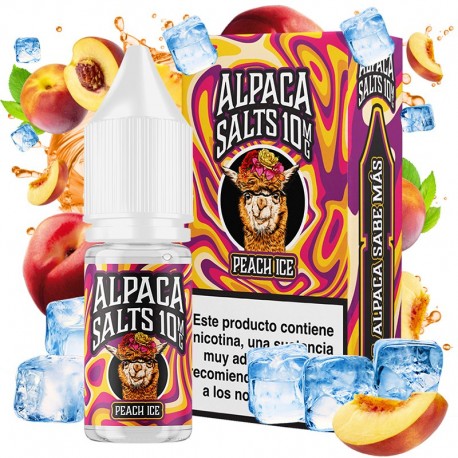PEACH ICE 10ML 10MG - ALPACA SALTS